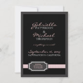 Eleganter Multifunktionseffekt Soft Pink Save the Date (Rückseite)