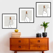 Eleganter Muse Flow 1 Glam Mode Kunst Poster