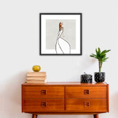 Eleganter Muse Flow 1 Glam Mode Kunst Poster