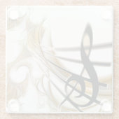 Eleganter Musical Note Untersetzer (Rückseite)