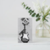 Eleganter Musiker Visitenkarte (Stehend Vorderseite)