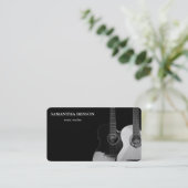 Eleganter Musiker Visitenkarte (Stehend Vorderseite)