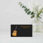 Eleganter Musiker Visitenkarte (Stehend Vorderseite)