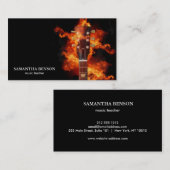 Eleganter Musiker Visitenkarte (Vorne/Hinten)