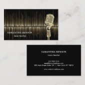 Eleganter Musiker Visitenkarte (Vorne/Hinten)