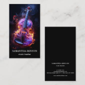 Eleganter Musiker Visitenkarte (Vorne/Hinten)
