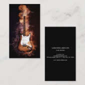 Eleganter Musiker Visitenkarte (Vorne/Hinten)