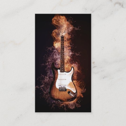 Eleganter Musiker Visitenkarte (Vorderseite)