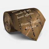 Eleganter Musiklehrer Haydn Quote Krawatte (Gerollt)