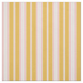 Eleganter Mustard Yellow Pink French Ticking Strip Stoff (Muster)