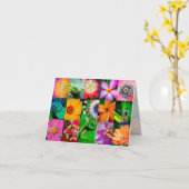 Eleganter Mustergarten Tropische Blume Karte (Gelbe Blume)