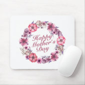 Eleganter Muttertag Blumenreath Mousepad (Mit Mouse)