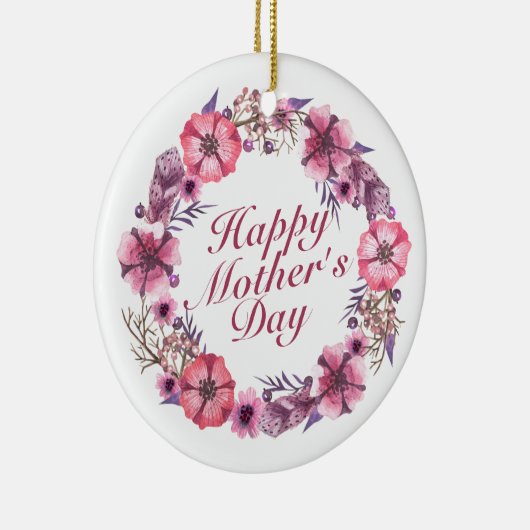 Eleganter Muttertag Blumenregen Keramikornament (Rechts)