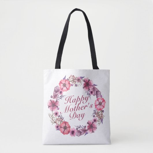 Eleganter Muttertag Blumenstrauß Tote Beutel Tasche (Vorderseite)