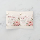 Eleganter Muttertag - Danke, Mama Karte (Innenseite)