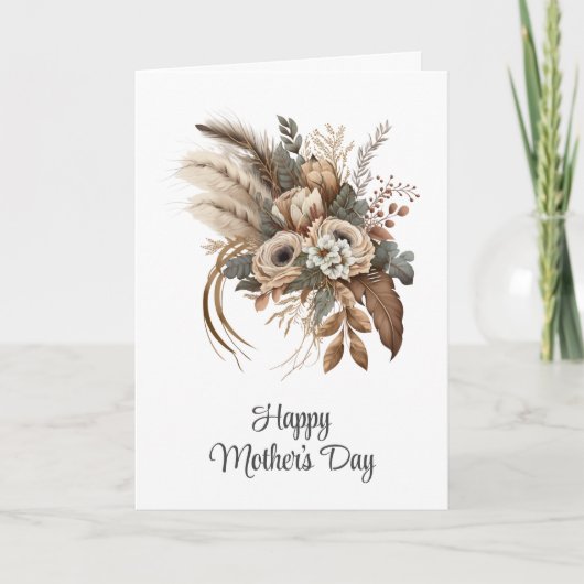 Eleganter Muttertag für Blume Karte (Vorderseite)