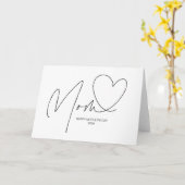 Eleganter Muttertag für Herz Karte (Gelbe Blume)