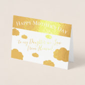 Eleganter Muttertag für Schwiegertochter Folienkarte (Vorderseite)