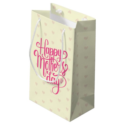 Eleganter Muttertag | Geschenktüte (Rückseite Schrägansicht)