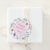 Eleganter Muttertag mit Blumen und Schmetterlingen Geschenkanhänger (Beispiel)