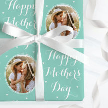 Eleganter Muttertag mit individuellem Foto in Mint