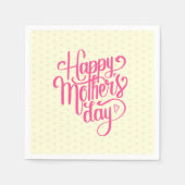 Eleganter Muttertag | Napkin Serviette (Vorderseite)