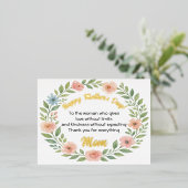 Eleganter Muttertag Postkarte und florale Wasserfa (Stehend vorne)
