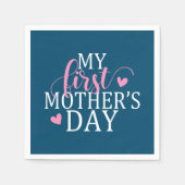 Eleganter Muttertag | Serviette (Vorderseite)