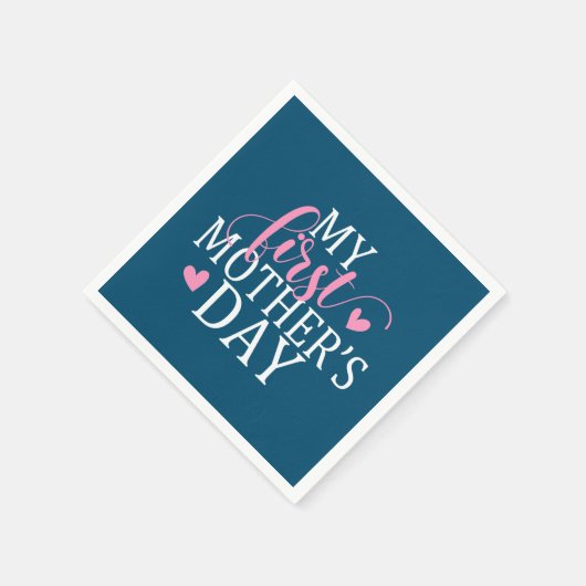 Eleganter Muttertag | Serviette (Ecke)