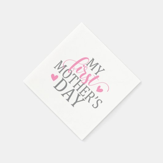 Eleganter Muttertag | Serviette (Ecke)