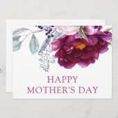 Eleganter Muttertag Wasserfarben (Vorne/Hinten)