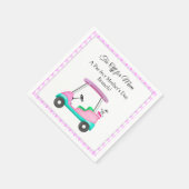 Eleganter Muttertags-Golf-Brunch-Party Serviette (Ecke)
