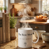 Eleganter Muttertagsbecher | Minimaler Blumenbeche Kaffeetasse