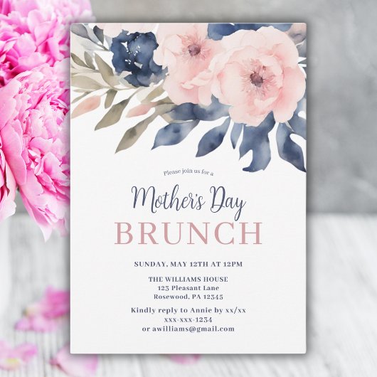 Eleganter Muttertagsbrunch Einladung