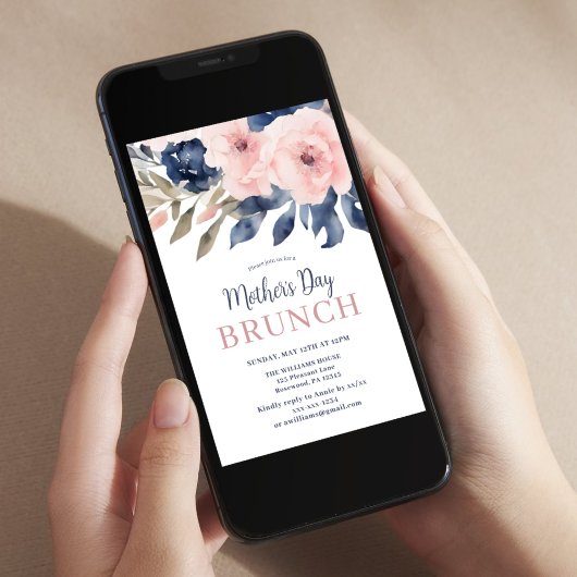 Eleganter Muttertagsbrunch Einladung