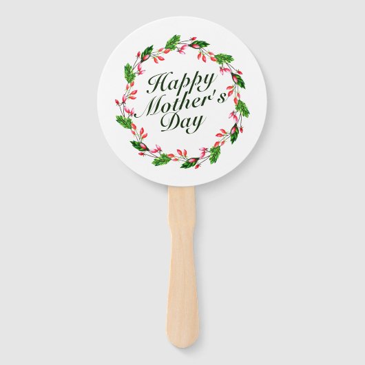 Eleganter Muttertagskreath | Handfächer (Vorderseite)