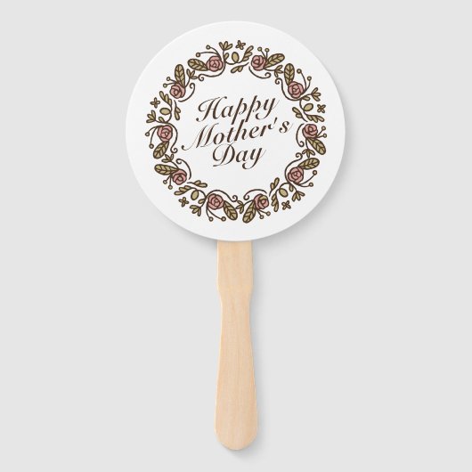 Eleganter Muttertagskreath | Handfächer (Rückseite)