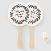 Eleganter Muttertagskreath | Handfächer (Vorne und Hinten)