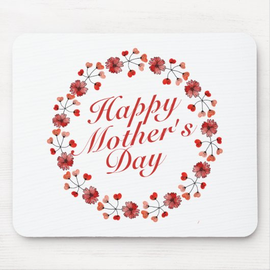 Eleganter Muttertagskreath | Mousepad (Vorne)