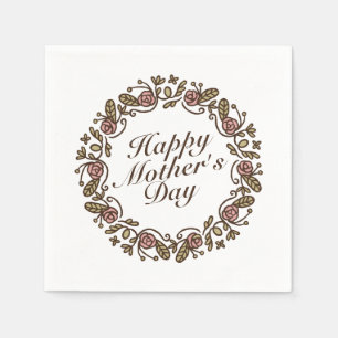 Eleganter Muttertagskreath Napkin Serviette