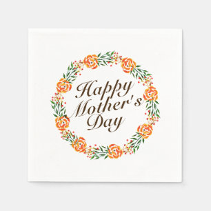 Eleganter Muttertagskreath Napkin Serviette