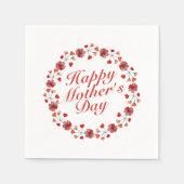 Eleganter Muttertagskreath | Napkin Serviette (Vorderseite)