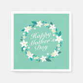 Eleganter Muttertagskreath | Napkin Serviette (Vorderseite)