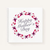 Eleganter Muttertagskreath | Notebook Notizblock (Vorderseite)