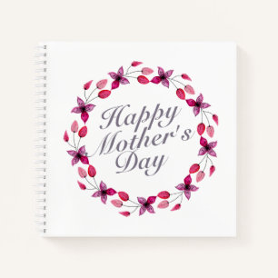 Eleganter Muttertagskreath Notebook Notizblock