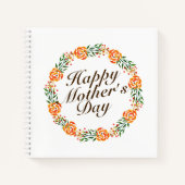 Eleganter Muttertagskreath | Notebook Notizbuch (Vorderseite)