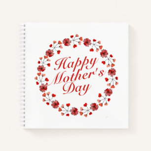 Eleganter Muttertagskreath Notebook Notizbuch