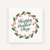 Eleganter Muttertagskreath | Notebook Notizbuch (Vorderseite)