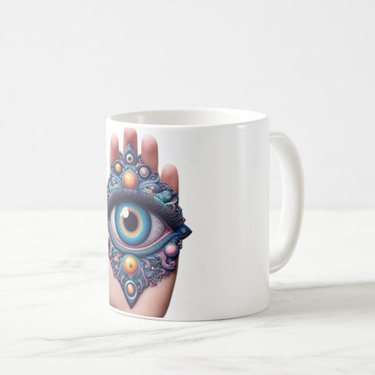 Eleganter Mystic Third Eye Cup Kaffeetasse (VorderseiteRechts)