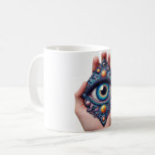 Eleganter Mystic Third Eye Cup Kaffeetasse (Vorderseite Links)